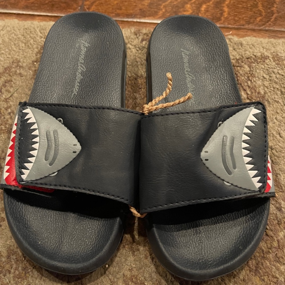 Shark slip ons
